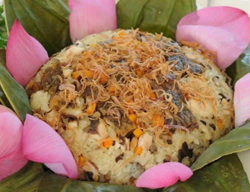 Món xôi cá rô phi thơm ngon giàu dinh dưỡng