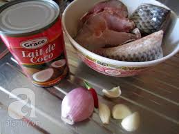 Nguyên liệu cho món cá kho nước dừa
