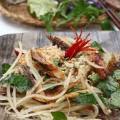 Gỏi bầu cá lóc nướng đã hoàn thành