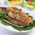 Cá lóc hấp nước dừa