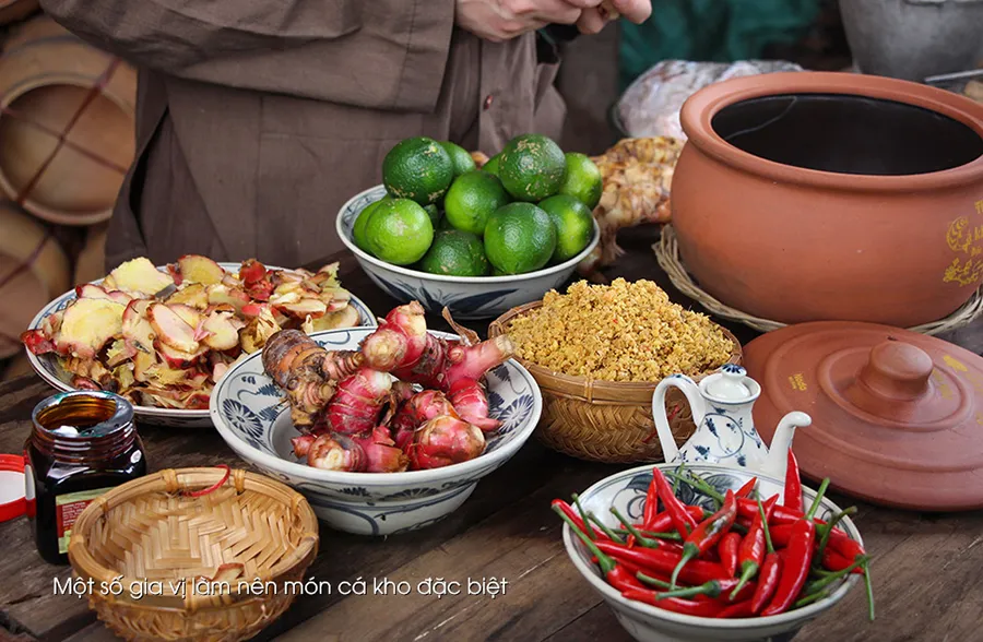 Nguyên liệu làm nên món cá kho Vũ Đại chất lượng